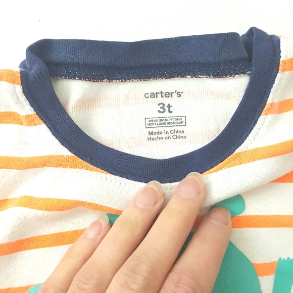 CARTER'S 3 Pc Monster Pajama Set - Picture 4 of 8